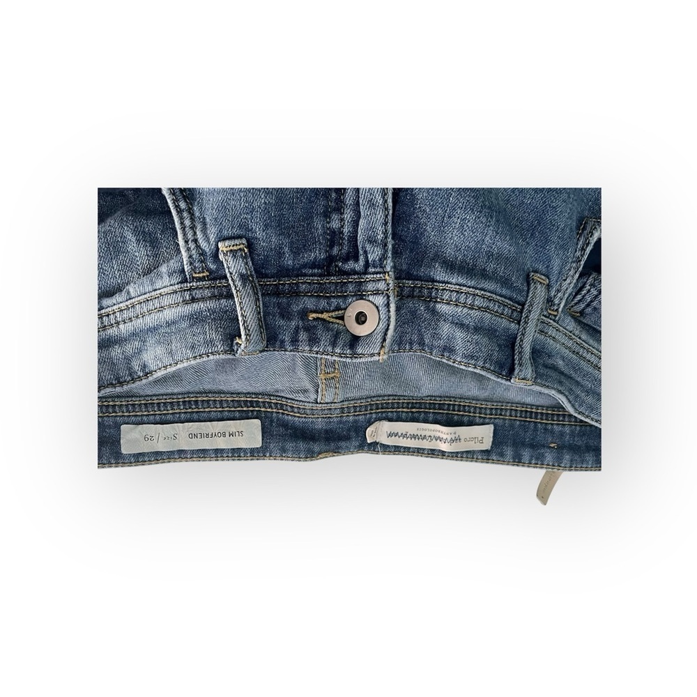 Anthropologie Pilcro Mid Rise Slim Boyfriend Embroidered Jeans Size 29 $158 NWT - Picture 9 of 9